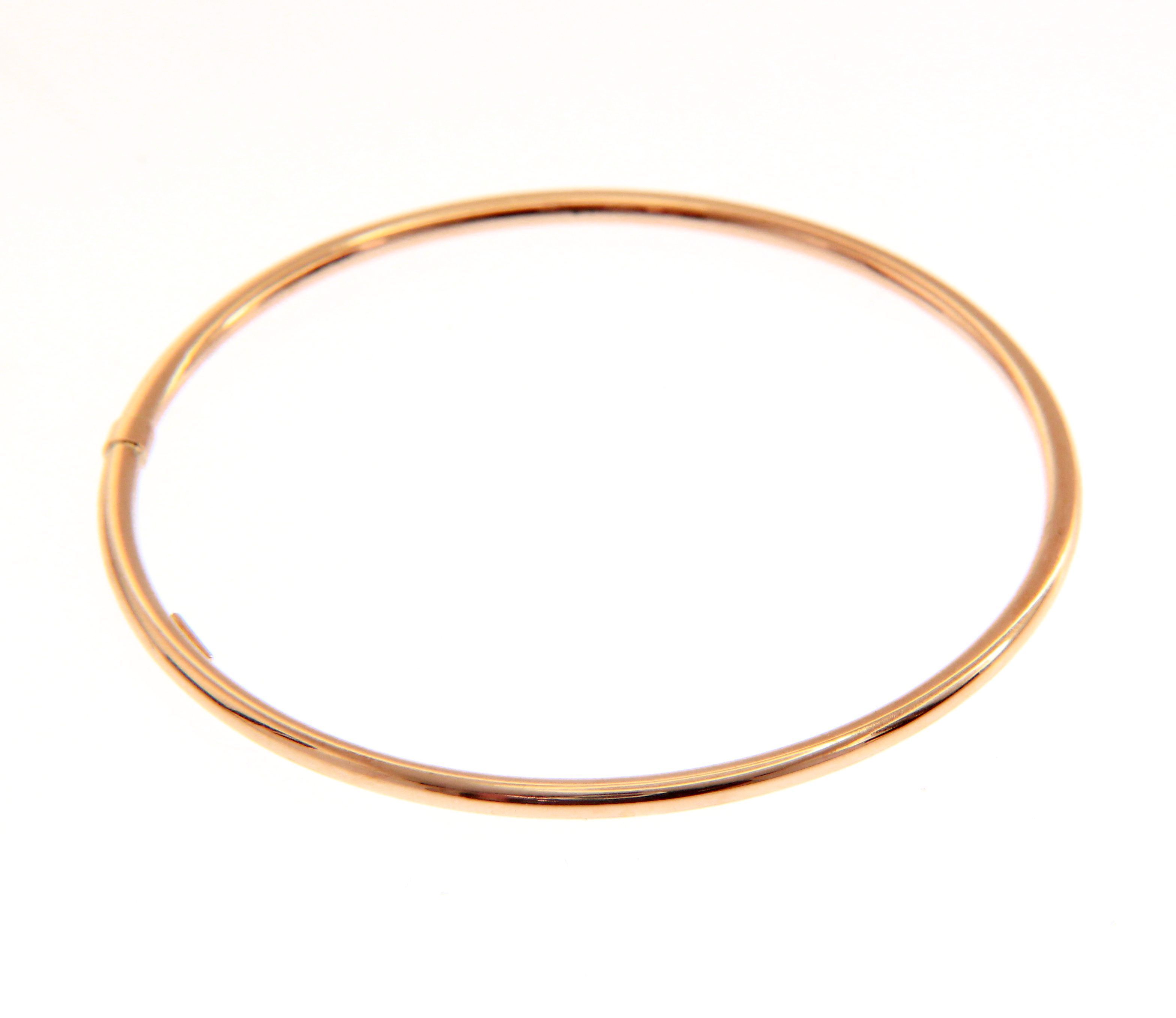 Rose gold oval bracelet with clasp k14 (code S201307)
